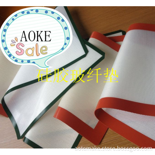 Silicone fiberglass oven pad
